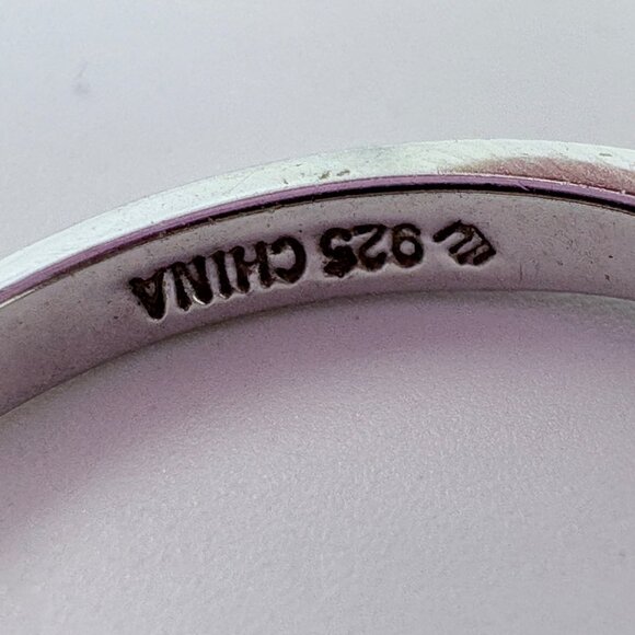VTG Solid Sterling Silver 925 Marquise Cut Cubic Zirconia Ring Size 9.75 - Picture 6 of 9